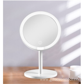 3 Colors Makeup LED Mirror With Storage Base